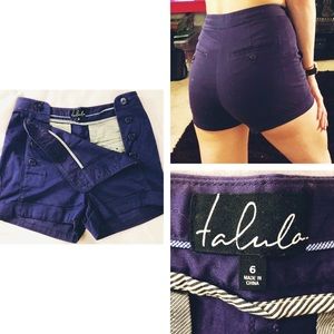 High-Waisted Purple Talula (Aritzia) Shorts